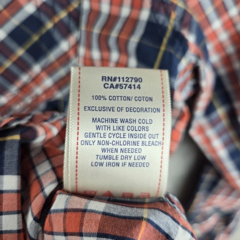 True Religion Pearl Snap Plaid Shirt Mens 3XL Western Cowboy Long Sleeve